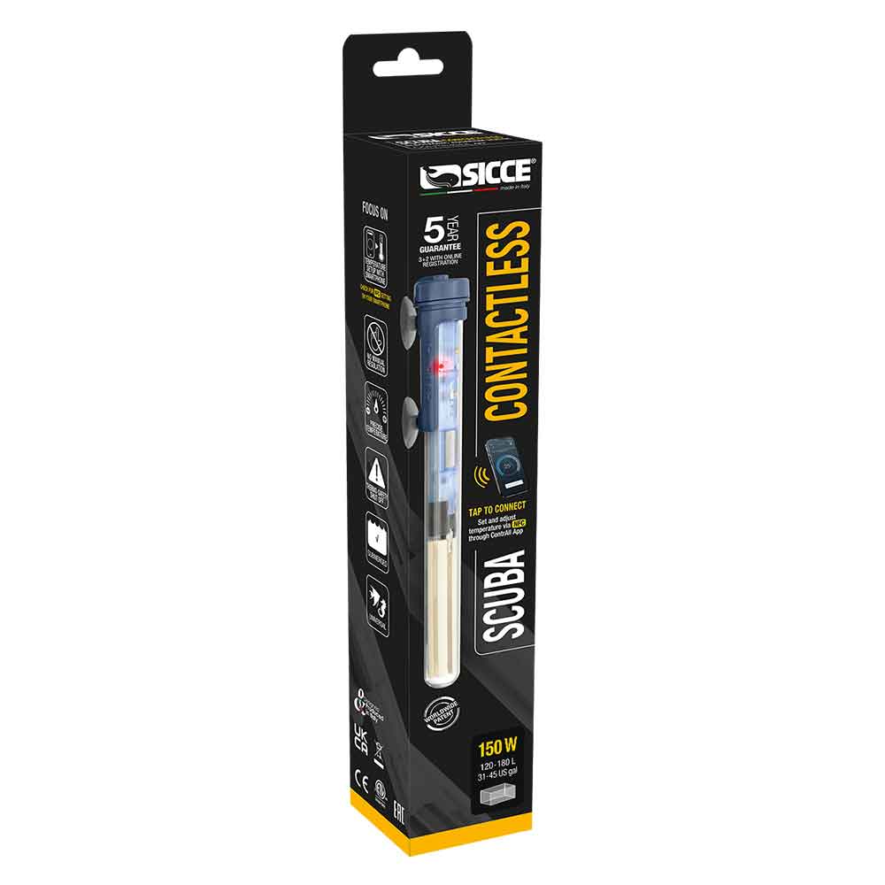 Sicce Scuba Contactless 150 w - Termoriscaldatore per acquario con tecnologia NFC e app - immagine 4