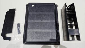 Zolux Vano filtro Nero di ricambio per Acquario Tana 60 - 80 e 100 - con supporti, ventose e coperchio