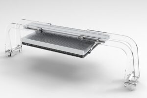 GNC Bridge X - Supporto in alluminio e PMMA per installazione da 1 a 3 plafoniere bordo vasca