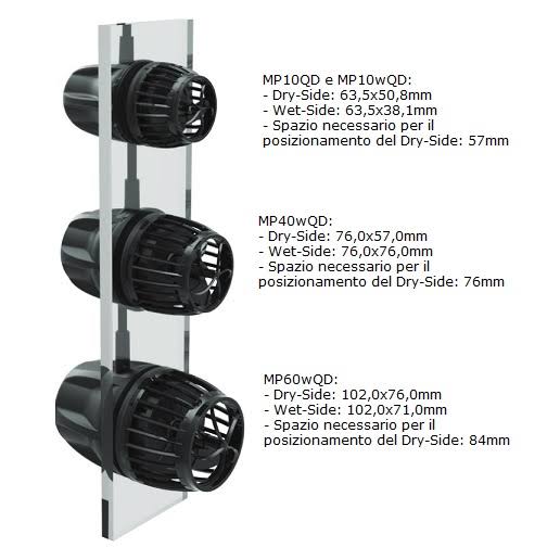 Ecotech Marine Vortech MP60QD - pompa di movimento elettronica con controller regolabile 7500-34000 lt/h - Unico modello con motore esterno - immagine 3