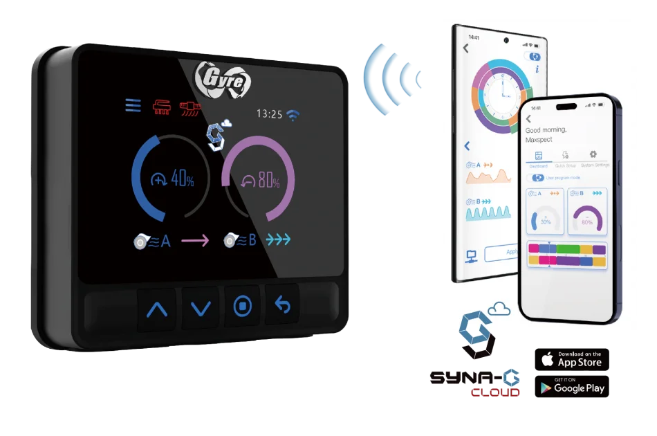 Maxspect Double Gyre XF350CE-C2P Gen 2.0 - Kit 2 Pompe a flusso incrociato 5-52W - 20000 lt/h + Controller Cloud Edition per acquari da 300 a 3000 lt - immagine 4