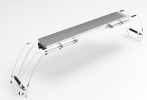 GNC SilverBridge X - coppia di supporti in acrilico per barre Silvermoon X dolce e marino di tutte le misure