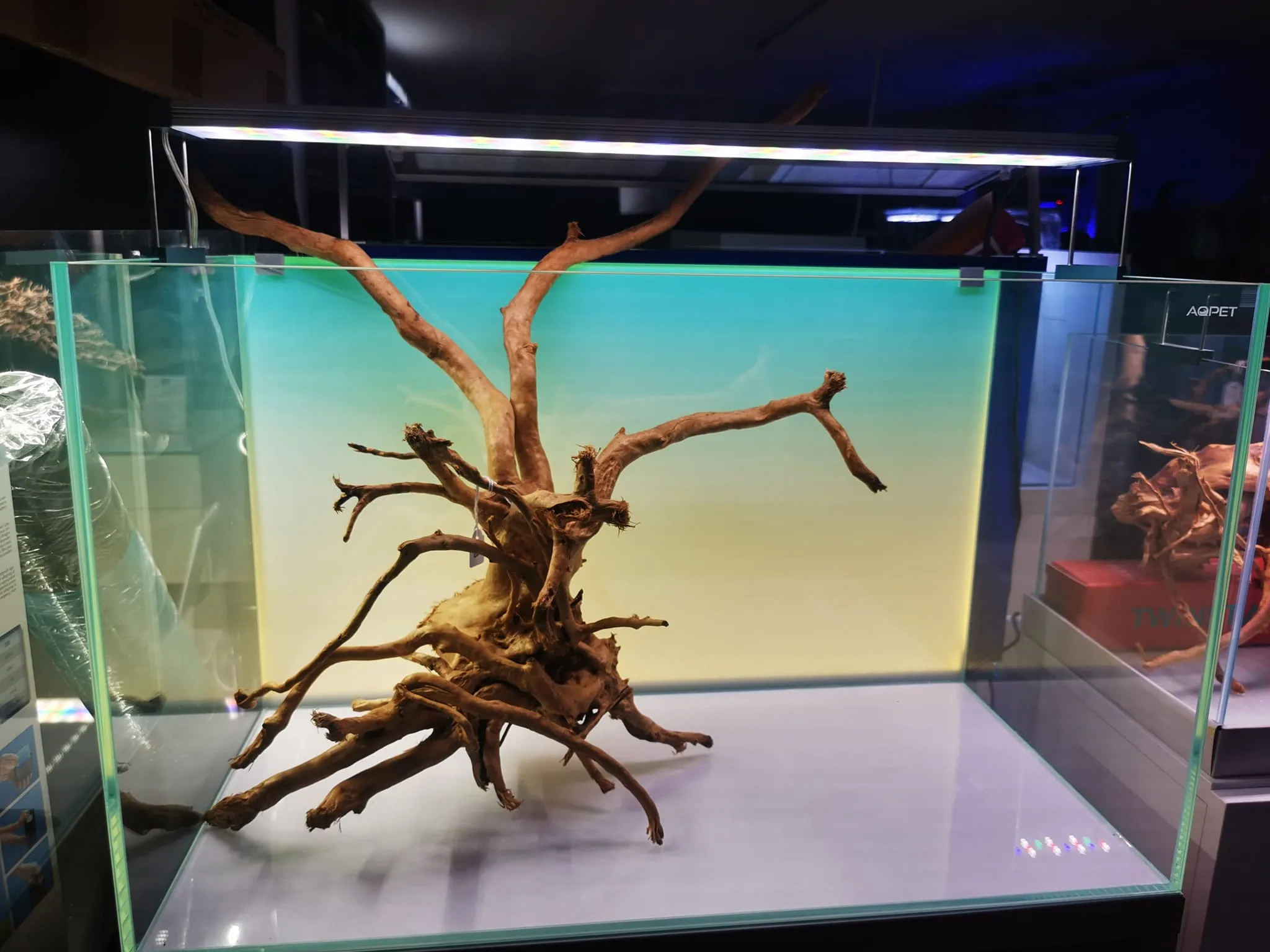 Aqpet EOS 120 - pannello retroilluminato a led rgb con app - sfondo luminoso per acquari di 120x50 cm