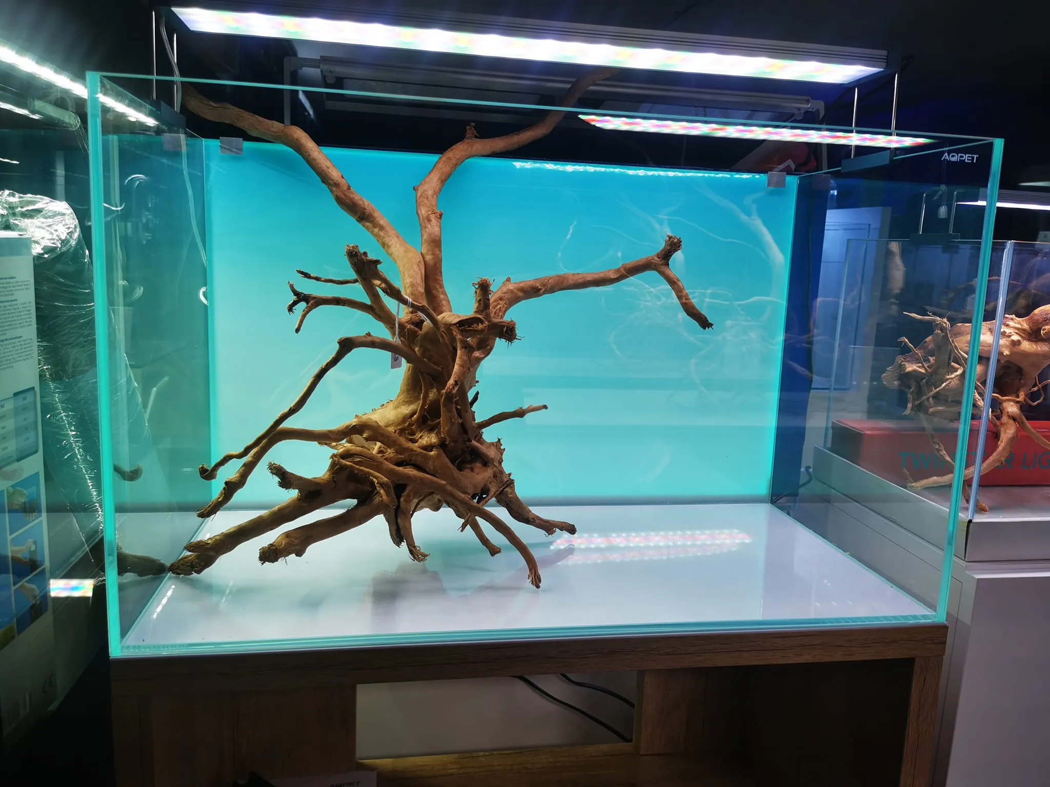 Aqpet EOS 120 - pannello retroilluminato a led rgb con app - sfondo luminoso per acquari di 120x50 cm
