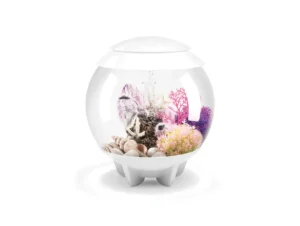 BiOrb Halo 15 MCR bianco - mini acquario sferico in acrilico con led rgb multicolore - cod. 72038