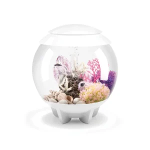 BiOrb Halo 15 MCR bianco - mini acquario sferico in acrilico con led rgb multicolore - cod. 72038