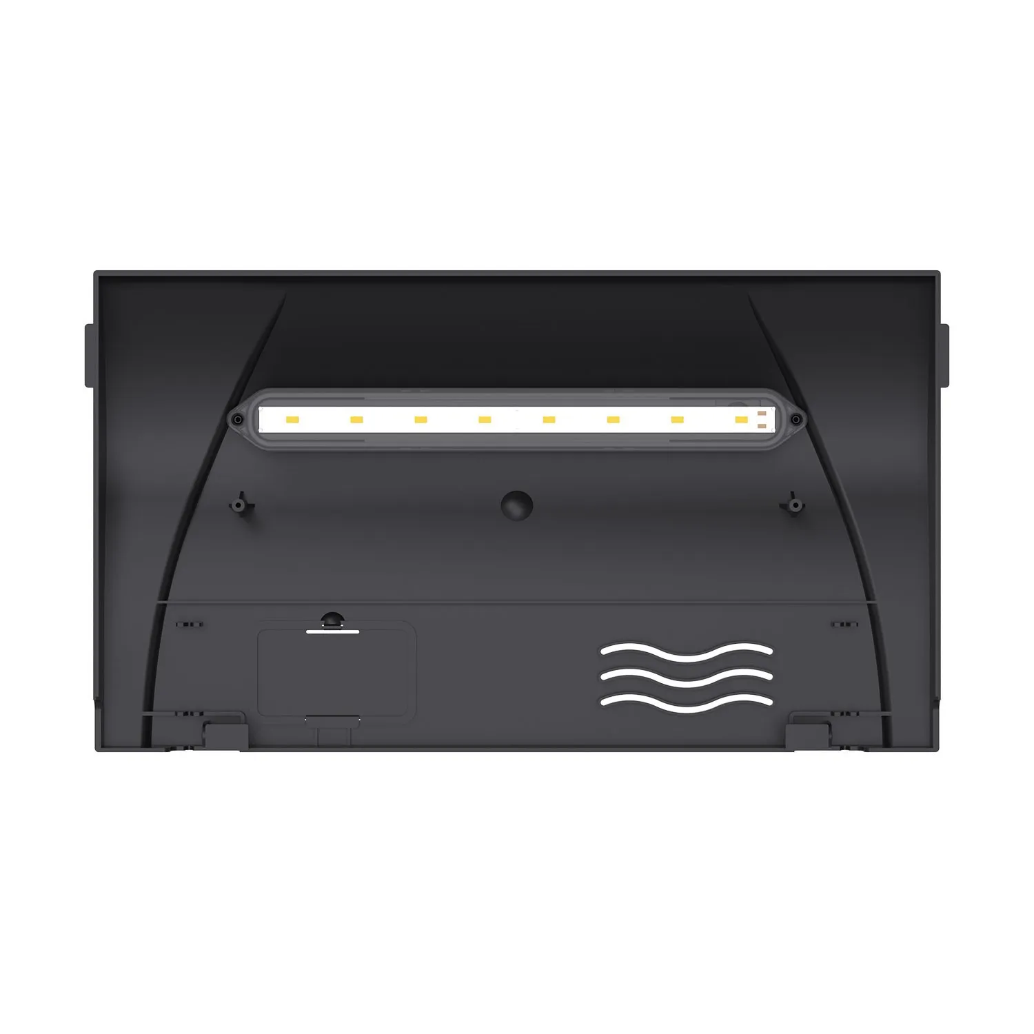 Aqpet Simply Led 30 Nero - Acquario 30 lt - 39x22x30h cm completo di luce e filtro con materiali filtranti