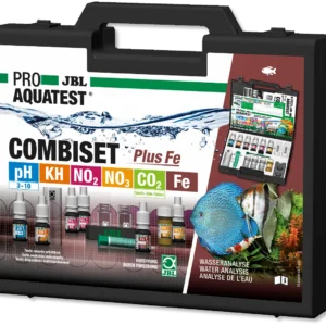 JBL ProAqua Test Combiset Plus Fe - Valigetta con i principali valori per acquario dolce ph, kh, no2, no3, Fe