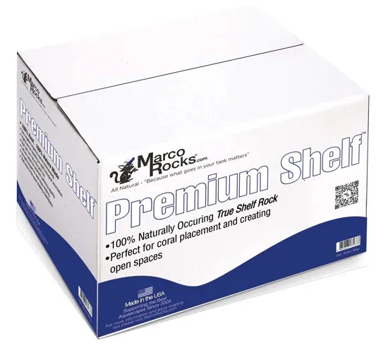 MarcoRocks Premium Shelf Shape Natural Rock Box da 18 kg - rocce piatte per acquario marino o dolce di ciclidi