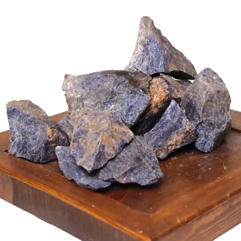 Roccia Sodalite Blue Sm al pezzo - circa 8x12 cm - inerte blu