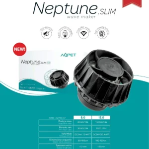 Aqpet Neptune Wave SLIM 8.0 - pompa di movimento elettronica con controller regolabile 3000-8500 lt/h - 13W