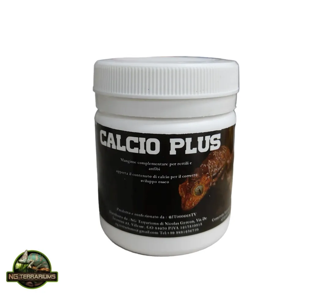 Ng Terrariums Calcium Plus 100gr - integratore di calcio per rettili e anfibi e isopodi