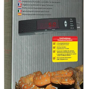 Lucky Reptile – Humidity control II – Igrostato digitale con timer a riduzione notturna per terrario