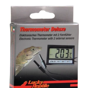 Lucky Reptile – Termometro DELUXE – Termometro digitale con 2 sensori esterni per terrario