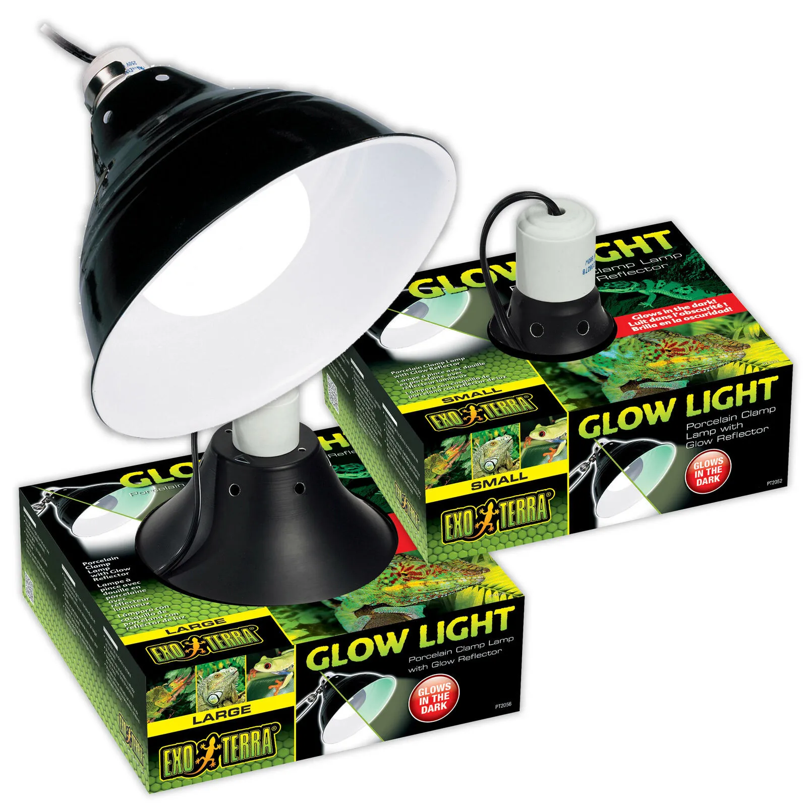 Exo Terra Glow Light Small 14 cm - portalampada in porcellana per terrario - cod. PT2052