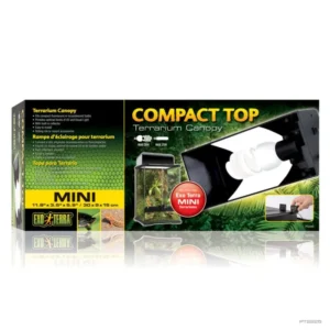 Exo Terra Compact Top Fluorescent Terrarium Canopy Mini 30x15x9 cm - plafoniera compatta per terrario - cod. PT2225