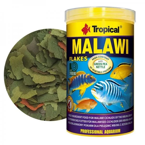 Tropical Malawi Flakes 250ml/50gr - mangime in fiocchi per ciclidi africani lago Malawi e Vittoria
