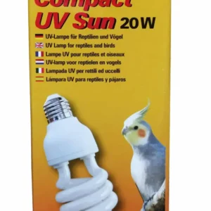 Lucky Reptile – Compact UV Sun 20 W Lampada UV per uccelli e rettili - per terrario - cod. REP-US-20