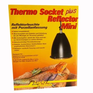 Lucky Reptile – Thermo Socket + Reflector Mini – Portalampada co riflettore luce - per terrario - cod. REP-HTR-3