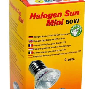 Lucky Reptile – Halogen Sun Mini 50W - 2 pz - Lampada alogena - lampada alogena per terrario - cod. REP-HSM-50