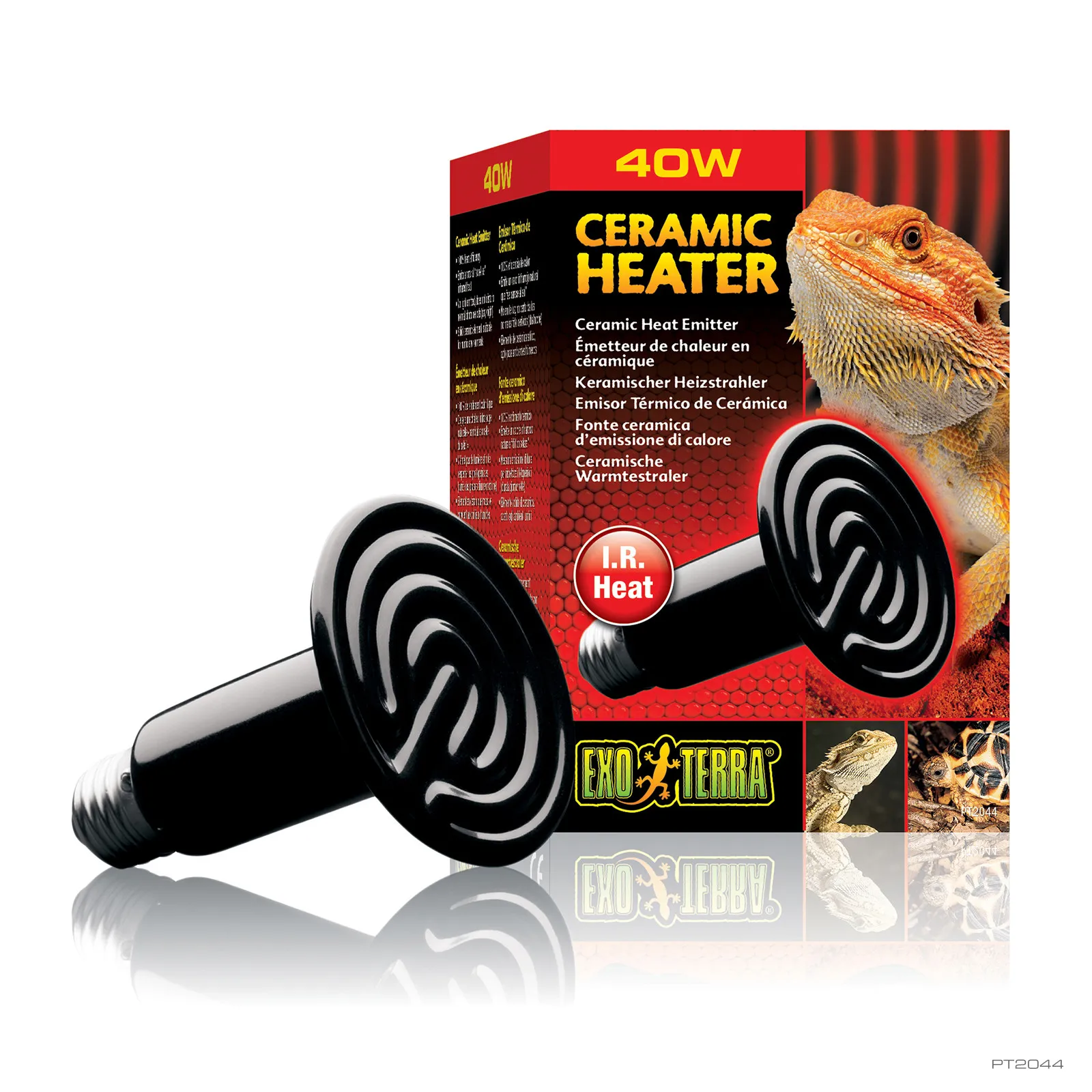Exo Terra Heat Wave Ceramic Lamp 40W – Lampada riscandante in ceramica per terrario - cod. PT2044