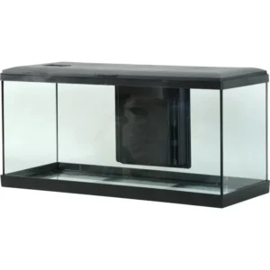 Zolux Acquario Tana 80 Led Black - acquario 84 Lt - 81x31,5x42,5h cm completo di fltro, riscaldatore e led - nero