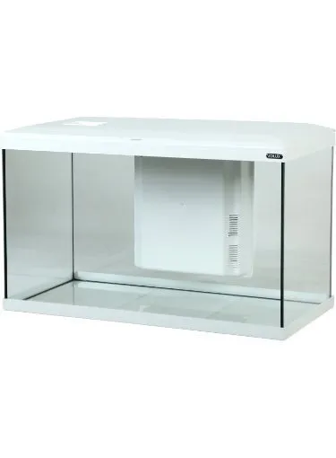 Zolux Acquario Tana 80 Led White - acquario 84 Lt - 81x31,5x42,5h cm completo di fltro, riscaldatore e led - bianco