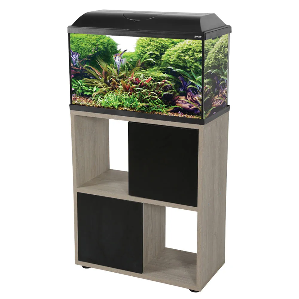 Zolux Supporto Tana Iseo Trend 80 Nero - mobile per acquario 80x30x72h cm - black