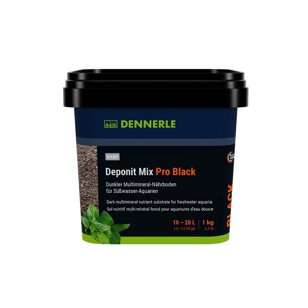 Dennerle Deponit Mix Pro Black 10in1 - 2,4 kg - fondo fertile per 60 litri
