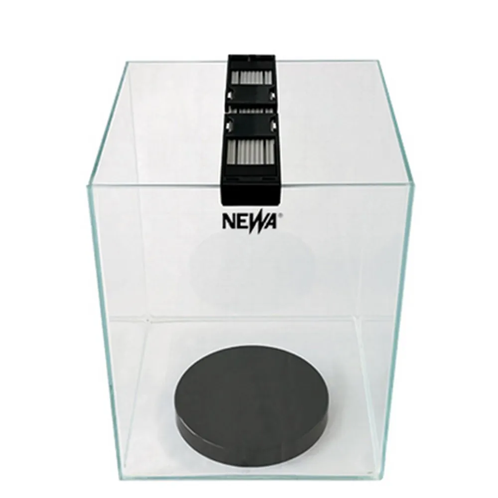 Newa Hobby Slim mini acquario 5 litri nero - 15x15x21.5h cm completo di illuminazione a led 1.5 w