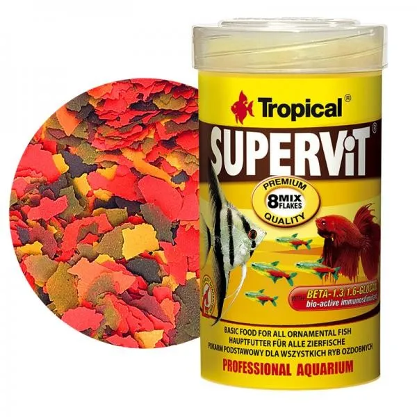 Tropical SUPERVIT flakes 1000ml/200 gr mangime in fiocchi