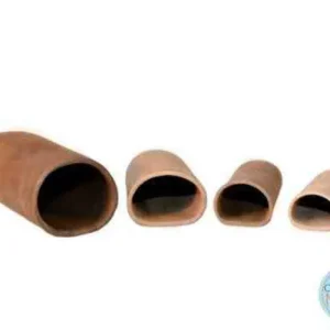 Ceramic Nature Cave Round BROWN M 12 x 5 x 4 cm - tana per loricaridi, pesci e gamberi o terrario