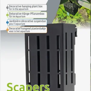 SuperFish Scaper box - Supporto per posizionare piante emerse da terrario/paludario a bordo acquari - 8.5x6.4x13.5h cm