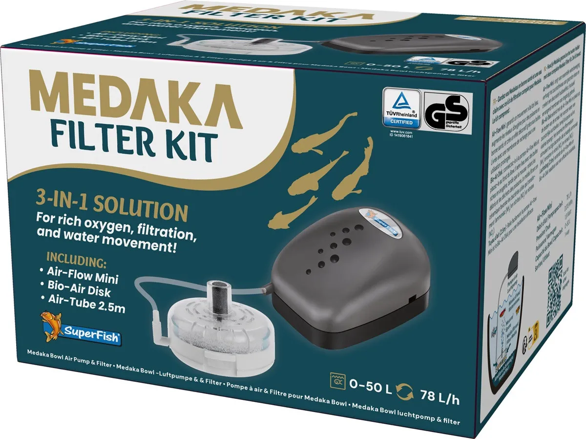 SuperFish Medaka Filter kit - filtro ad aria per Medaka Bowl 420 e 600