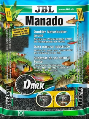 JBL MANADO DARK 3 l - Substrato naturale per acquario - granulometria 1.5-2.5 mm