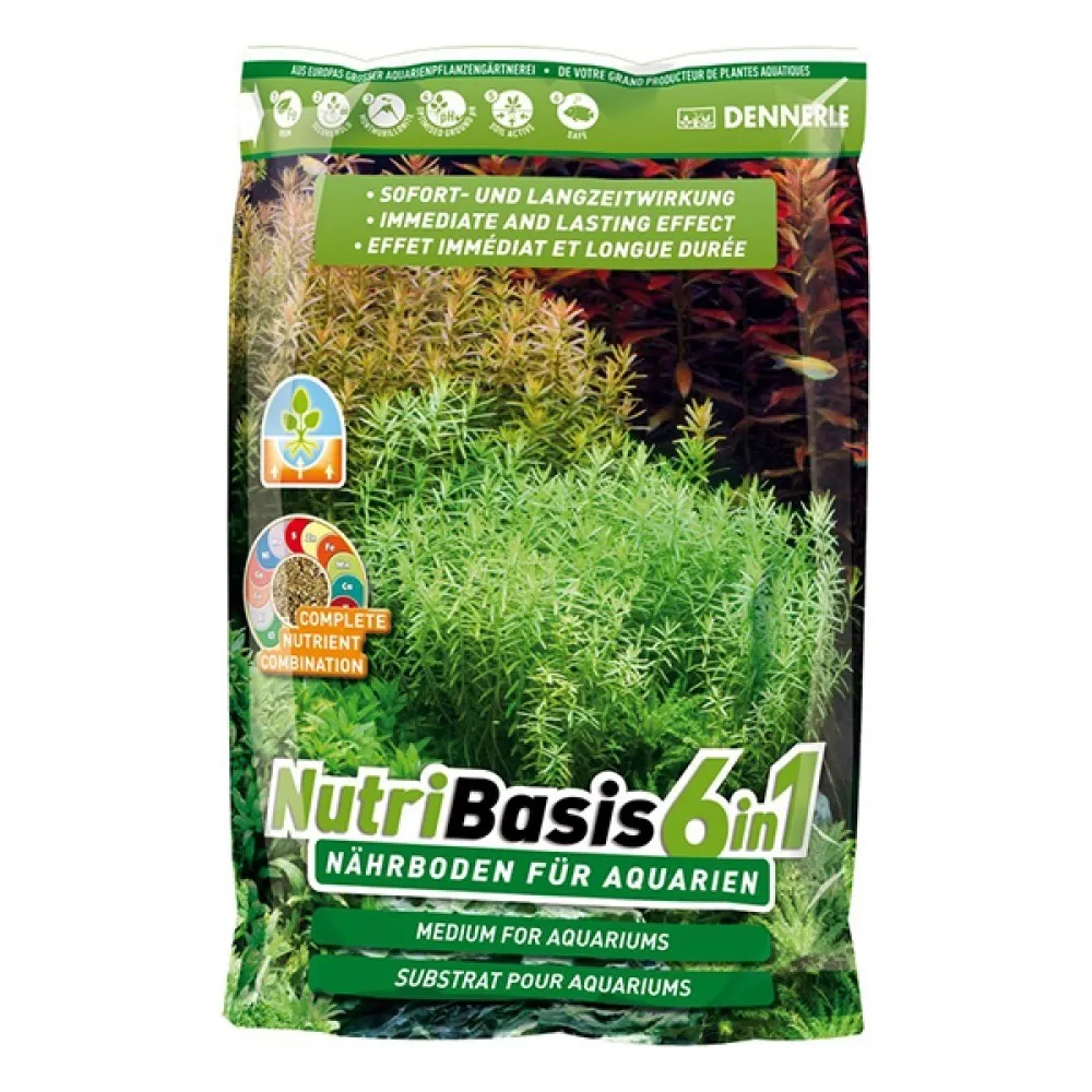 Dennerle NutriBasis 6in1 - 9,6 kg - fondo fertile per 240 litri