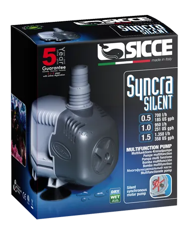 Sicce Syncra Silent 1.5 - Pompa a portata regolabile 1350 lt/h - consumo 23 W