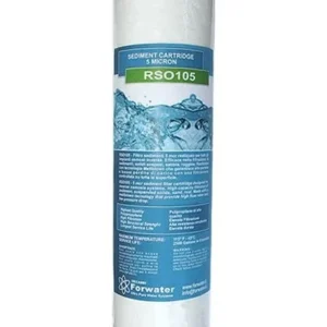 Forwater Ricambio Cartuccia Filtrante Sedimenti 5mcr - RSO 105 - per impianti osmosi a bicchiere da 10"