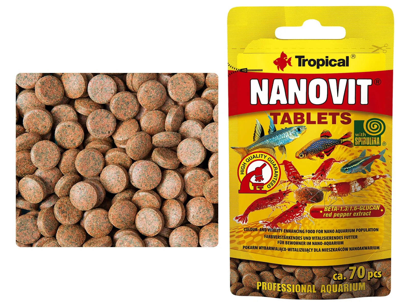 Tropical Nanovit Tablets 10 gr./70 pz Zip-Bag -mangime in pastiglie