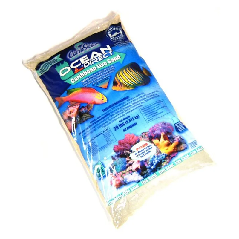 Sabbia Viva Corallina - Ocean Direct Caribbean Live Sand CaribSea - Aragonite per acquari marine e reef (0,25-1,0 mm) - 2,25 kg