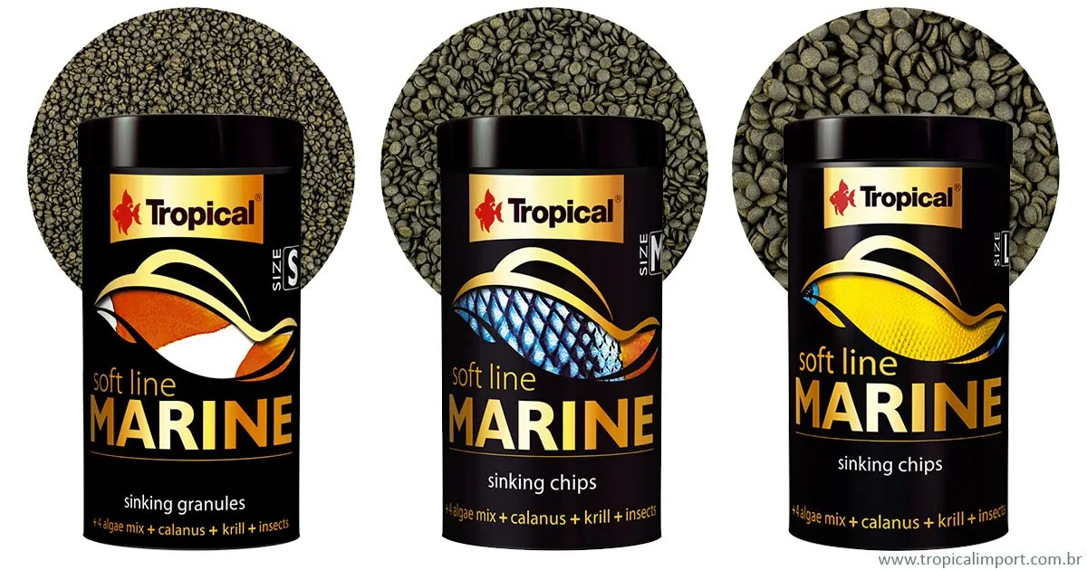 Tropical Soft Line Marine Size L - 250ml/130gr - mangime in granuli morbidi per pesci d'acquario marino
