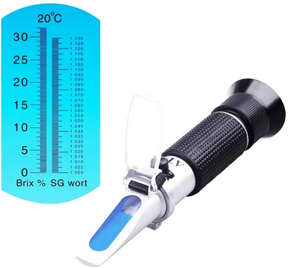 Rifrattometro con compensazione automatica della temperatura - ATC Portable REFRACTOMETER - misuratore salinità/densità