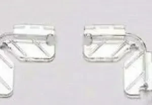 Appoggino angolare per vetri di spessore 5 mm, supporto per vetri o plexiglass di copertura acquario Dennerle - 1 pz