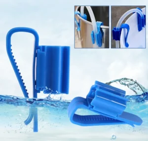 Sostegno supporto per tubi con aggancio a bordo vasca o secchio reggitubo per cambio acqua