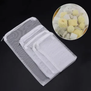 Sacchetto richiudibile S con zip 10x15 cm per materiali filtranti - calza con cerniera
