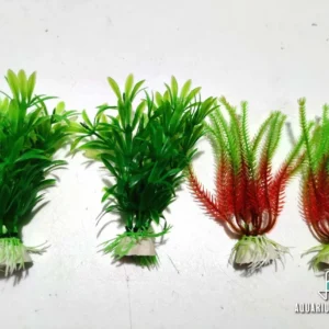 Pianta finta piccola 10-15 cm in plastica atossica per acquario