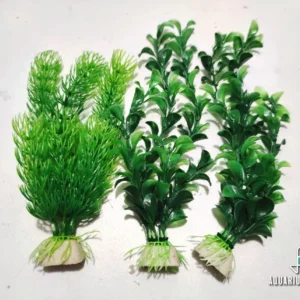 Pianta finta media 18-25 cm in plastica atossica per acquario
