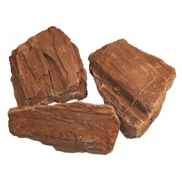 Roccia Legno Fossile M - 1 pz - circa 10-15 cm - Radiale rossa media - inerte