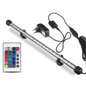 Barra Led 29 cm RGB sommergibile impermaible per acquario con telecomando