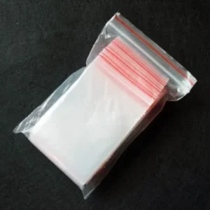 10 Sacchetti richiudibili trasparenti zip 6x8 cm - bustine portatutto